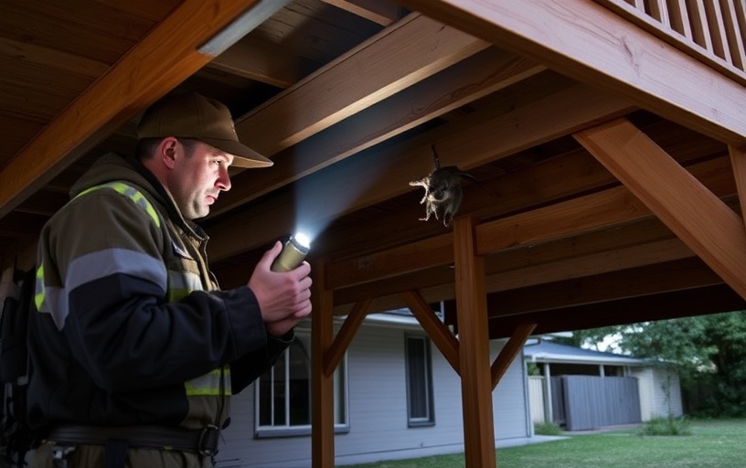 Under Deck Possum Removal in Bittern